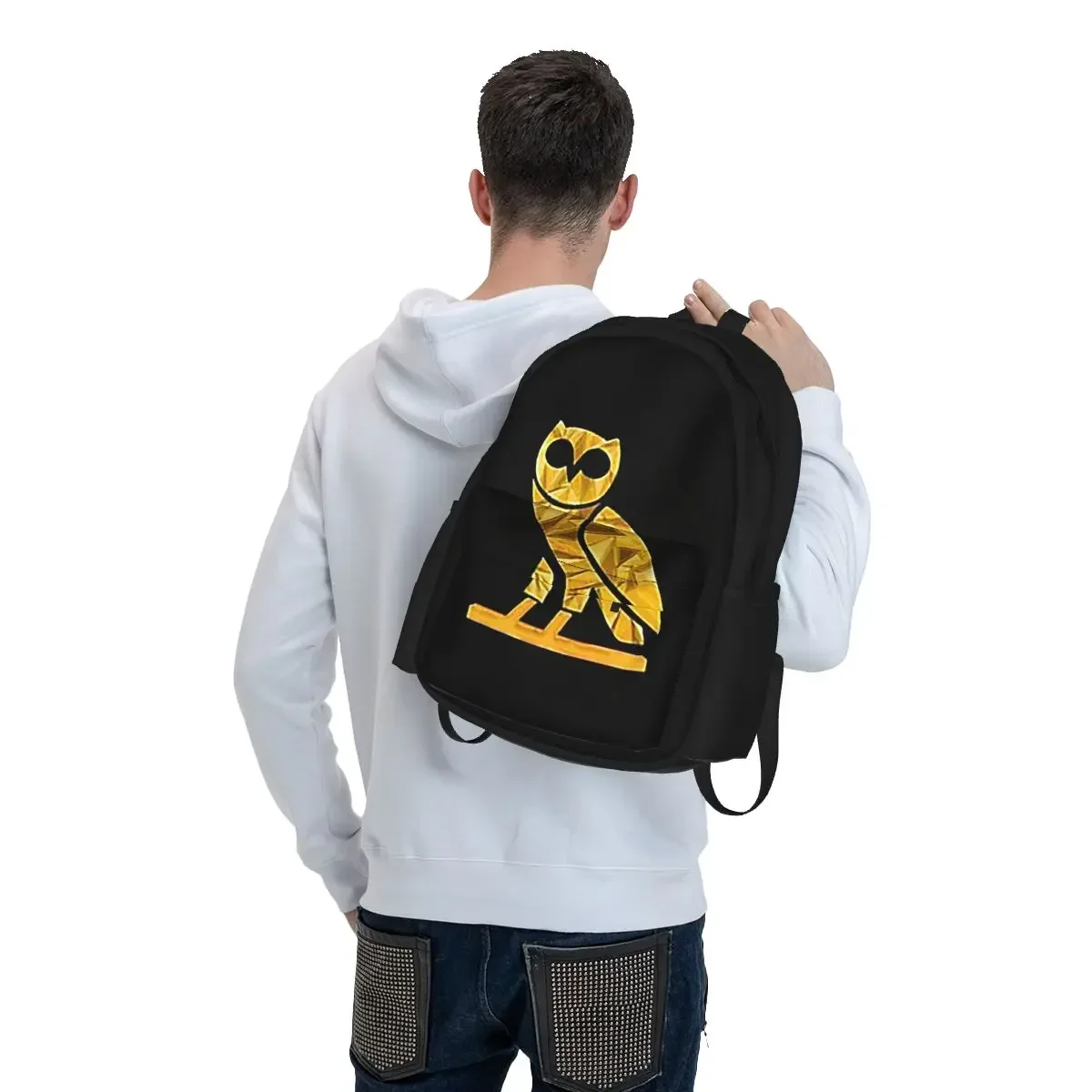 OVO October's Very Own Drake's Owl Backpacks Boys Girls Bookbag Children School Bags Cartoon Laptop Rucksack Shoulder Bag
