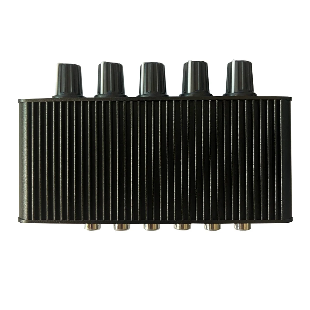 Stabile Leistung – AU-105RCA Audio-Verteiler, Stereo-Audio-Mixer, 1 Eingang, 5 Ausgänge, Mehrkanal-Audio-Verteiler für RCA-Volumen