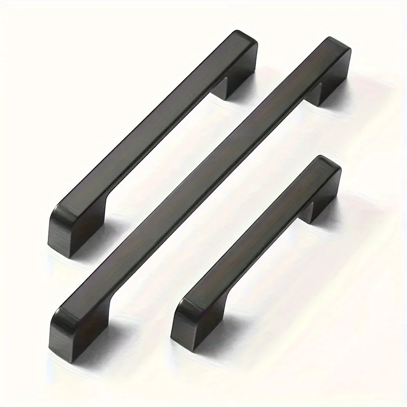 1 matte black cabinet handle, kitchen cabinet handle, vanity drawer, suitable for bathroom drawer handle, black handle