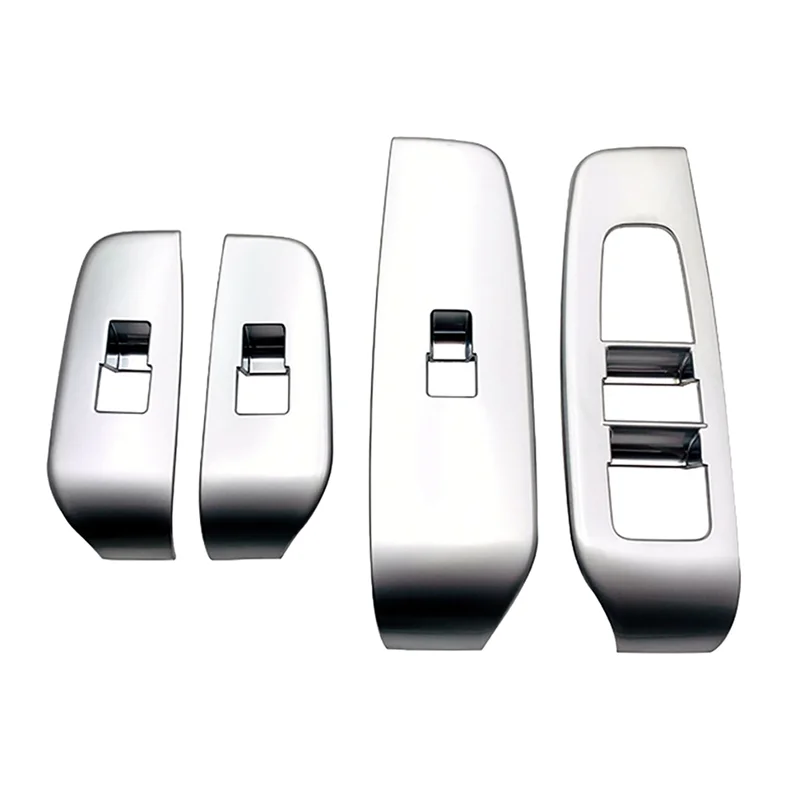 

4Piece Car Window Lift Switch Button Panel Cover Sticker Trim Parts Accessories For Nissan Note E13 2021 2022 RHD Accessories