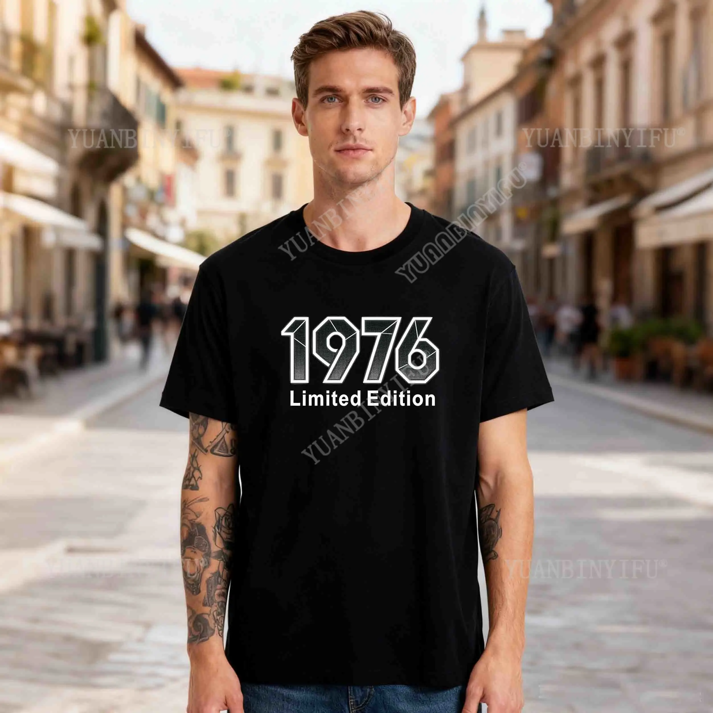 

Born In 1976 50 Years T-Shirts Novelty Awesome Vintage Legends Graphic Cotton Streetwear Short Sleeve Birthday Gifts T-shirt