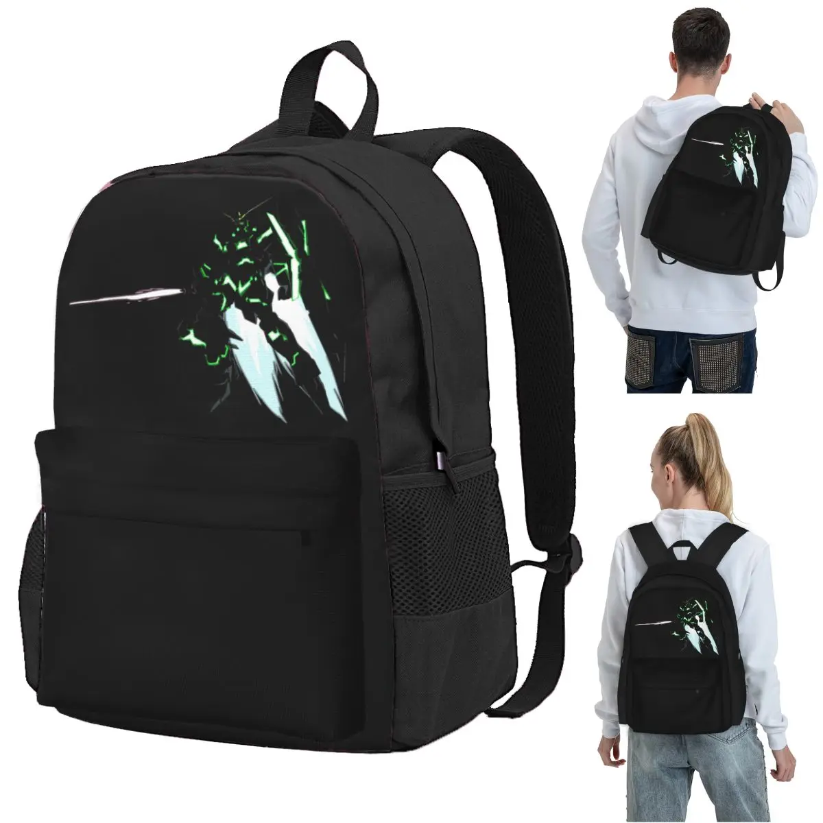 

Asplenia Studios RX-0 Awakened Mode Backpack Student BookBag Children School Bag Computer Shoulder Bags for Men Women