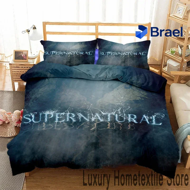 Exquisite 3D Print Supernatural Bedding Set,Duvet Cover Comforter Bed Set Quilt Cover Pillowcase,King Queen Twin Size Boys Girls