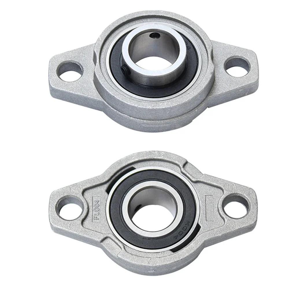 Bore Ball Bearing Pillow Block Mounted Support Zinc Alloy Diameter 8mm - 20mm KFL08 KFL000 KFL001 KP08 KP000 KP001 KP002 Steel