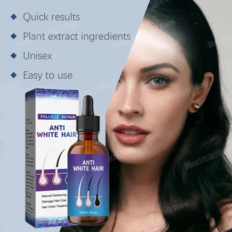 Black hair liquid removes grey hair in old age Natural anti-white ahair effective for natural ahair color and restore black