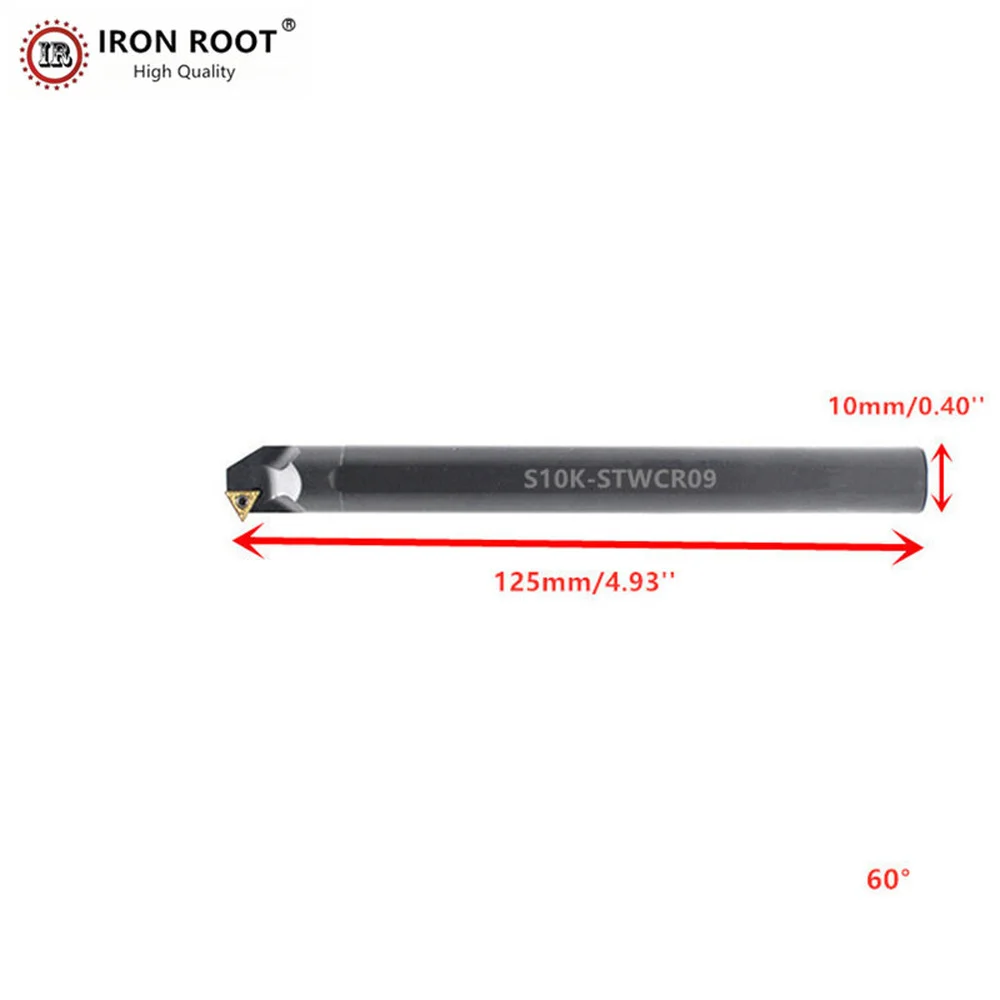 IRON ROOT 60° S08K-STWCR09,S08K-STWCL09,S10K-STWCR09,S10K-STWCL09 CNC Lathe Tool Internal Turning Tool Holder For TCMT090204