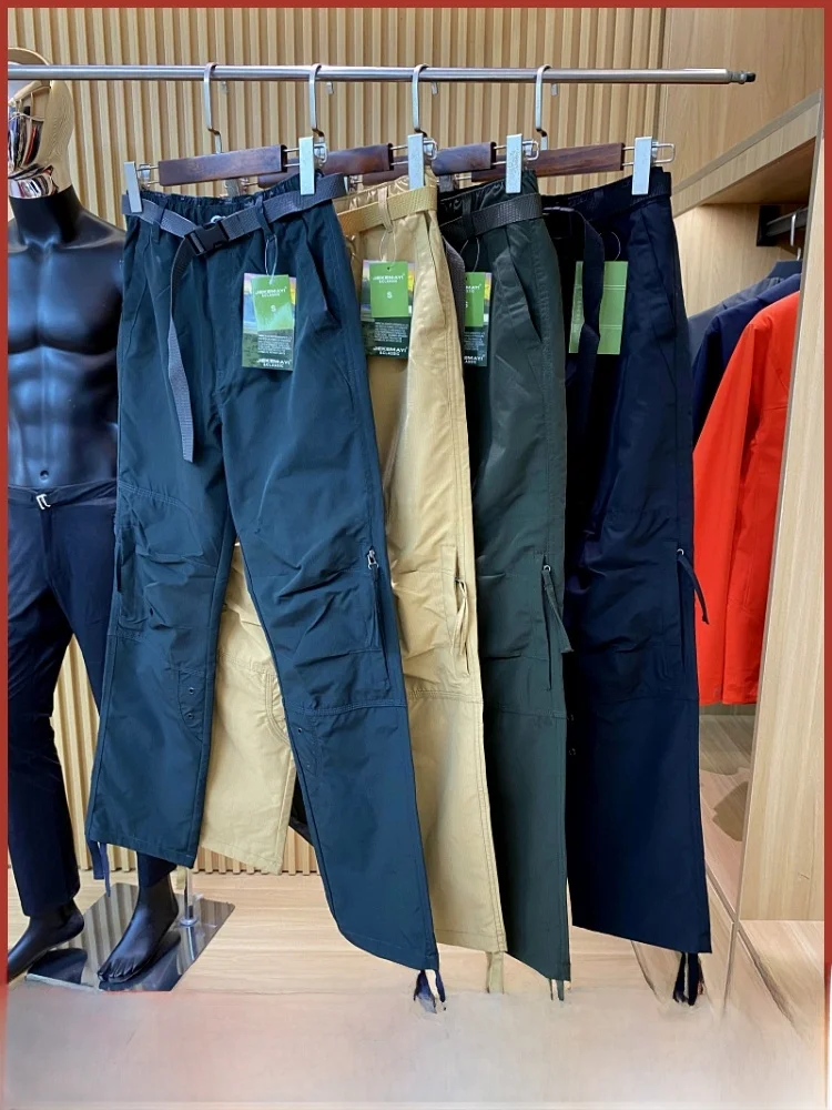 

Resistant Waterproof Breathable Soft ell Pants Men's Outdoor Casual Straight Leg Trousers Climbing Workwear Faionable