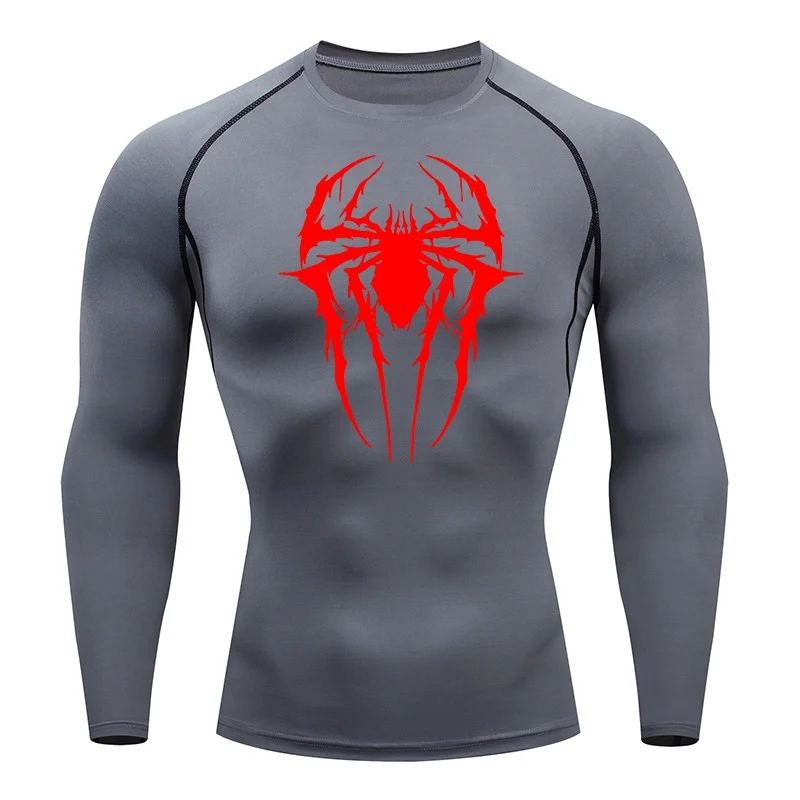 Men's Compression Long-Sleeve T-Shirt Quick-Dry Gym Training Sportswear view 4