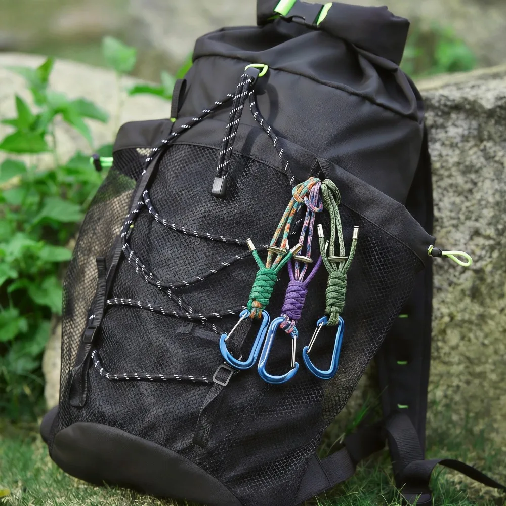 1pc Portable Durable Multifunctional Colorful Water Bottle Hang Buckle Hook Clip For Outdoor Hiking Backpack