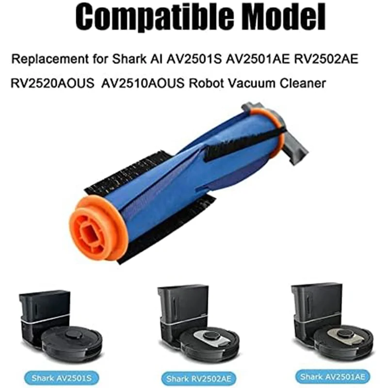 A01V-2-Pack Części Szczotka Rolka Do Shark AI AV2501S AV2501AE RV2502AE Szczotka Główna Szczotka Rolna Robot Odkurzacz