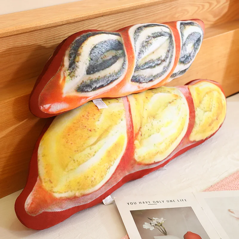 

75/100cm Cute Pillow Simulation Kawaii Big Bread Plush Pillow Doll Soft Cute Food Cushion Toys Birthday Christmas Gift