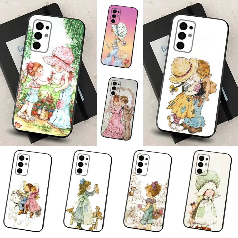 S-Sarah K-Kay Girls Phone Case For Samsung Galaxy A91,A80,A73,A72 ,A71,A53A52,A32 ,A31A22,A21s,A20,Black Cover