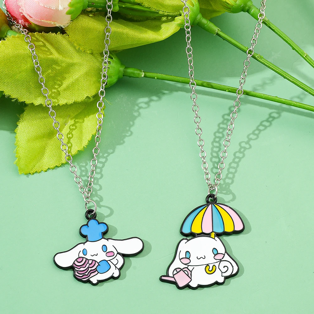 

Cinnamoroll Series Cute Anime Necklace for Girls Small Fresh Style Cartoon Character Pendant Jewelry Accessory