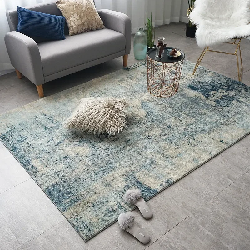 

Light Luxury Rug for Living Room Home Bedroom Fluffy Floor Cushion Sofa Coffee Table Children Room Bedside Floor Mat and Carpet