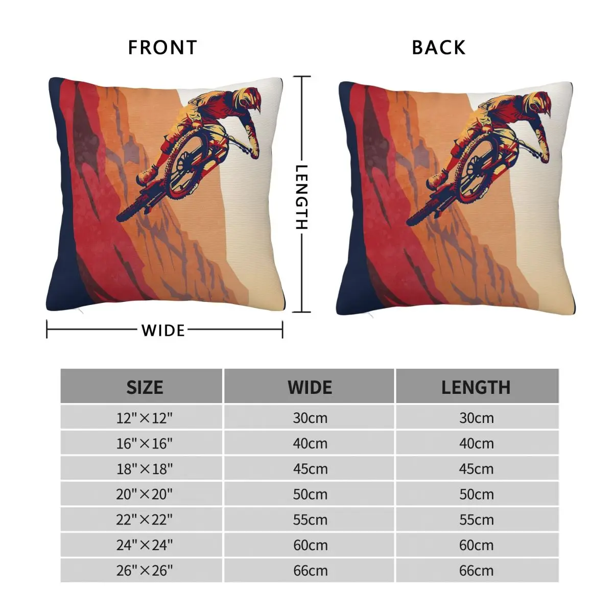 Mountain Bike Good To The Last Drop Square Pillowcase Polyester Linen Velvet Printed Zip Throw Pillow Sofa Seater Cushion Cover