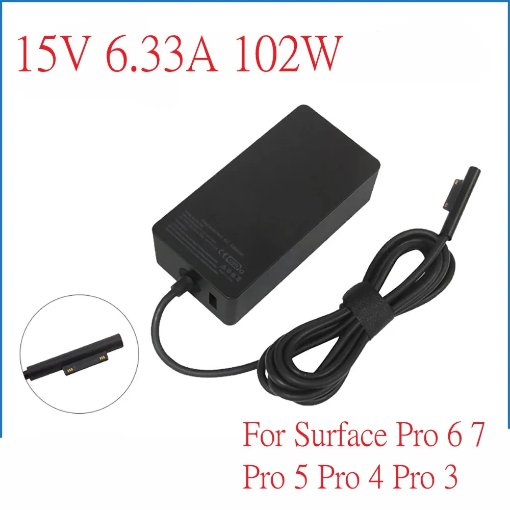 

15V 6.33A 102W Charger For Microsoft Surface Laptop Surface Book 2 Surface Go Surface Pro 6 7 Pro 5 Pro 4 Pro 3 with 5V 1.5A