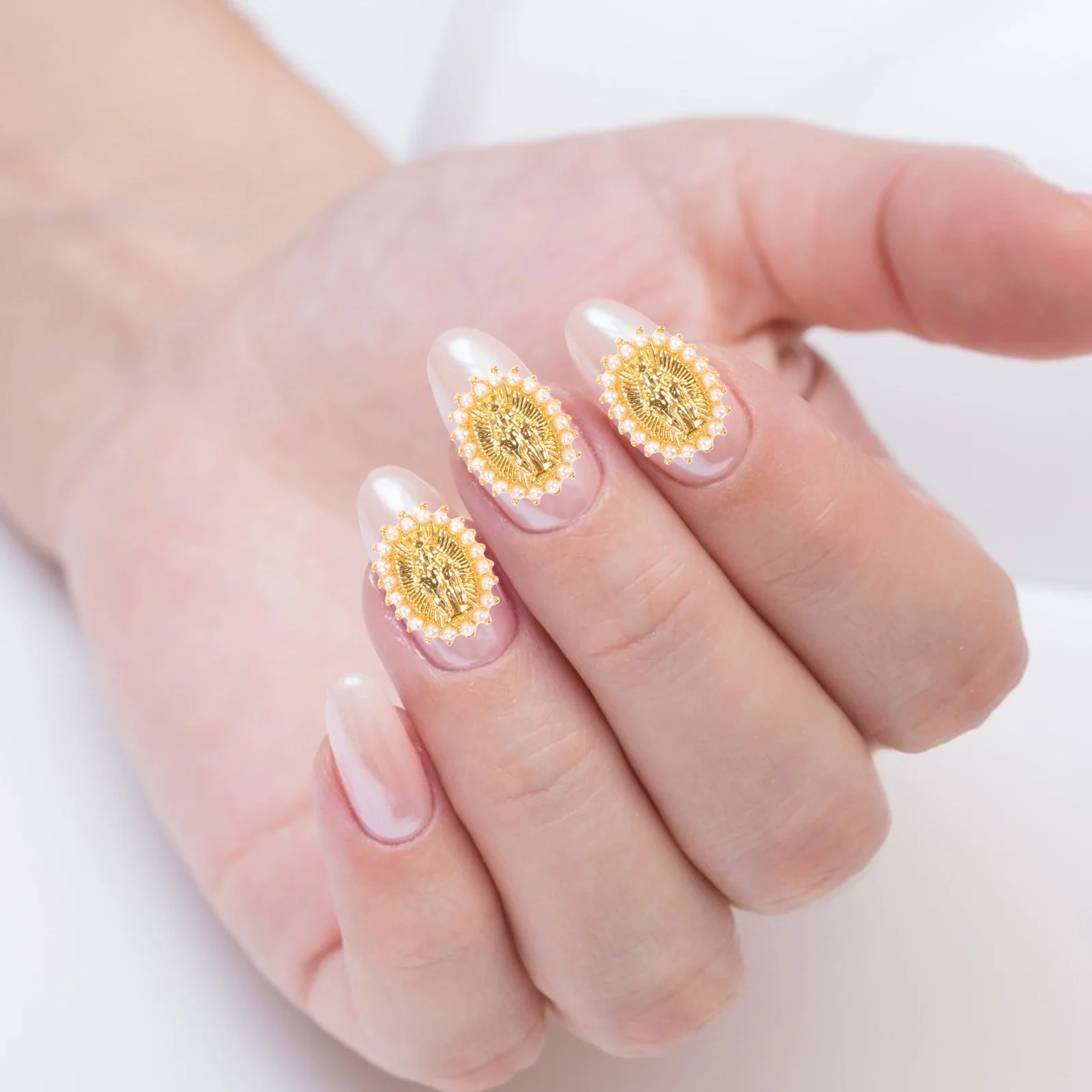 

10Pcs Exquisite Nail Decors Small Gems for Natural Fake Nails Elegant Charm Accessories Home Salon Use Nail Gems