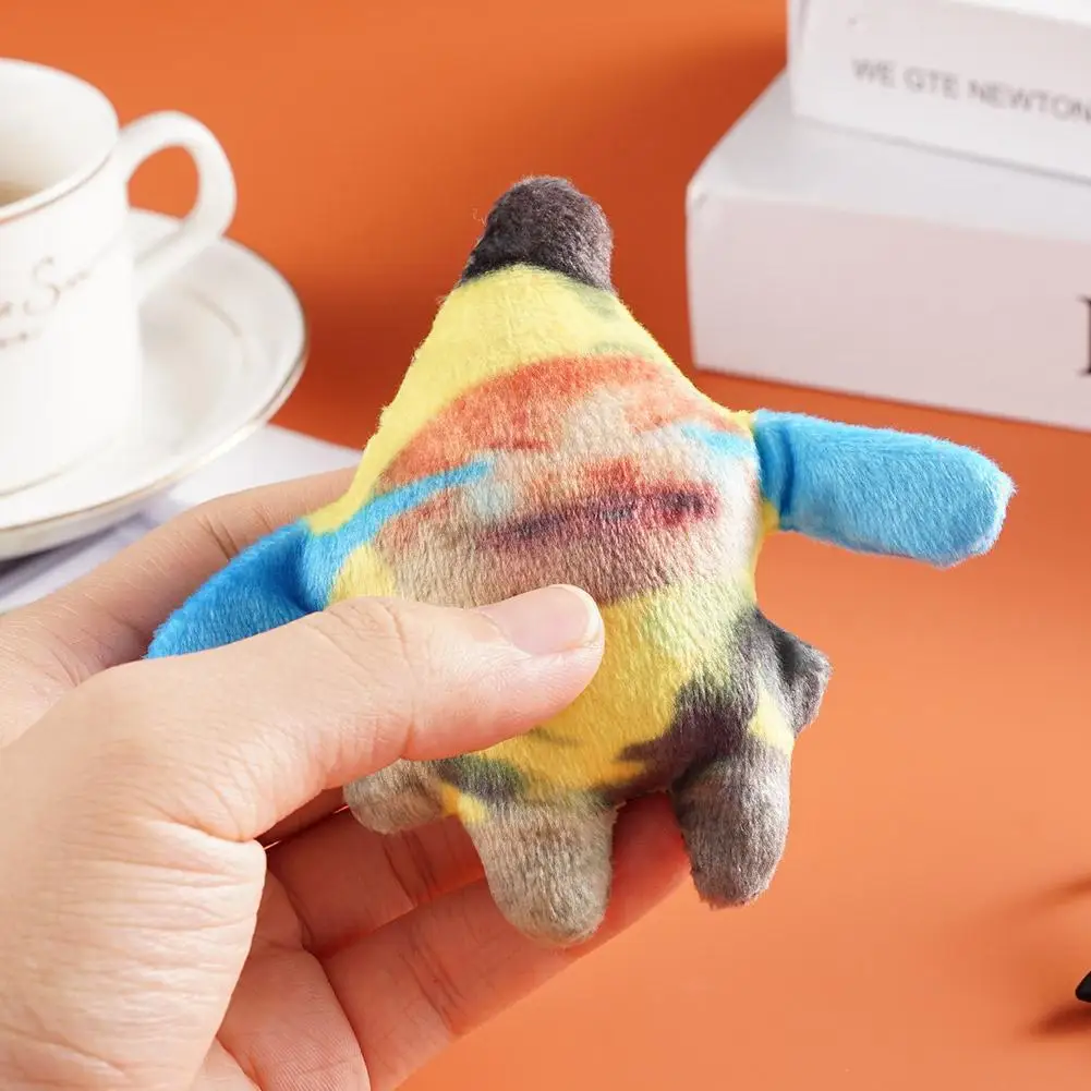 Colgante de muñeco de gato plátano, llavero de voz que lloraba, llavero de gato plátano feliz, llaveros de muñecos de dibujos animados, animales de peluche, juguete, regalos para niños