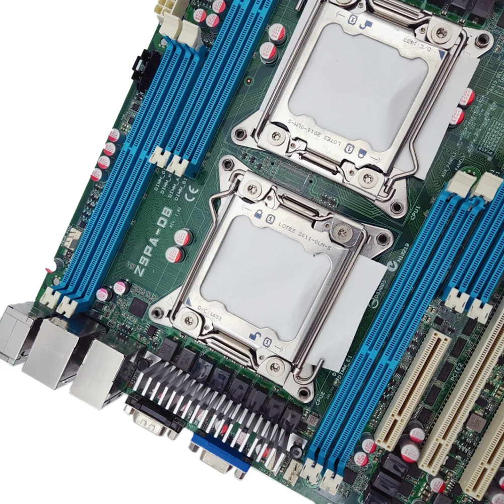 Motherboard Dua Arah Server Asli untuk ASUS Z9PA-D8 C602 Soket LGA 2011 DDR3 X79 X79M Kualitas Bagus