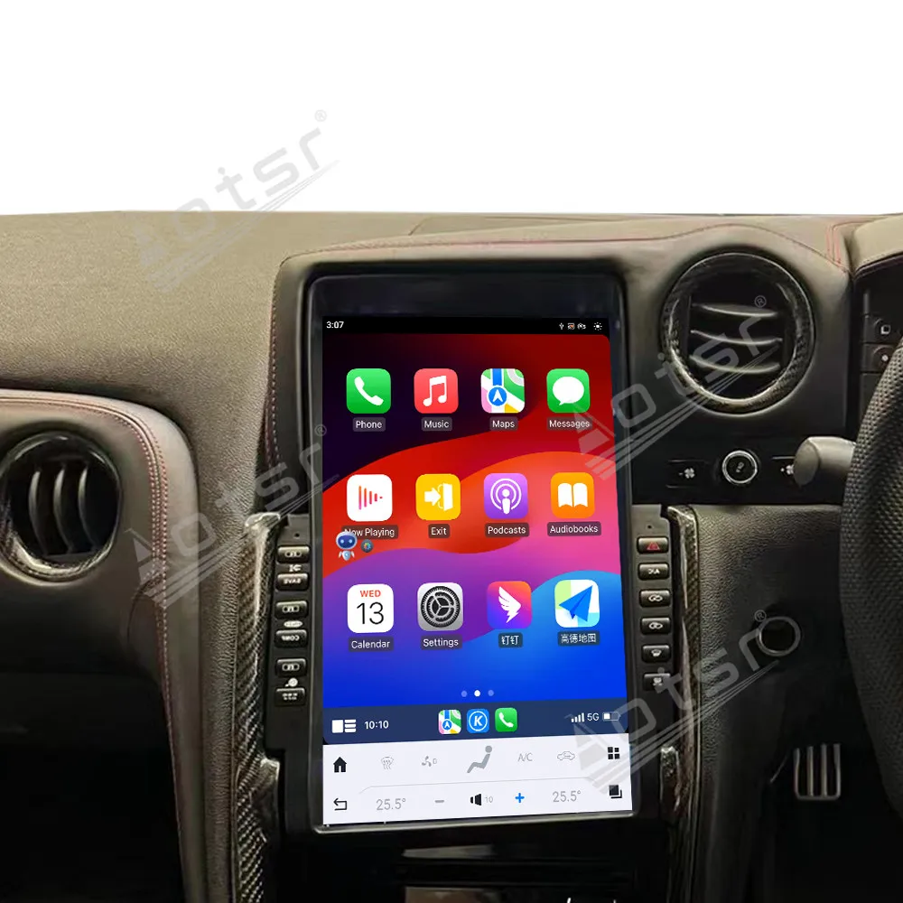 13.6 ''أندرويد 14 راديو السيارة لنيسان GTR 2011-2017 مشغل وسائط متعددة شاشة نظام تحديد المواقع والملاحة 4G واي فاي DSP اكسسوارات السيارات ستيريو