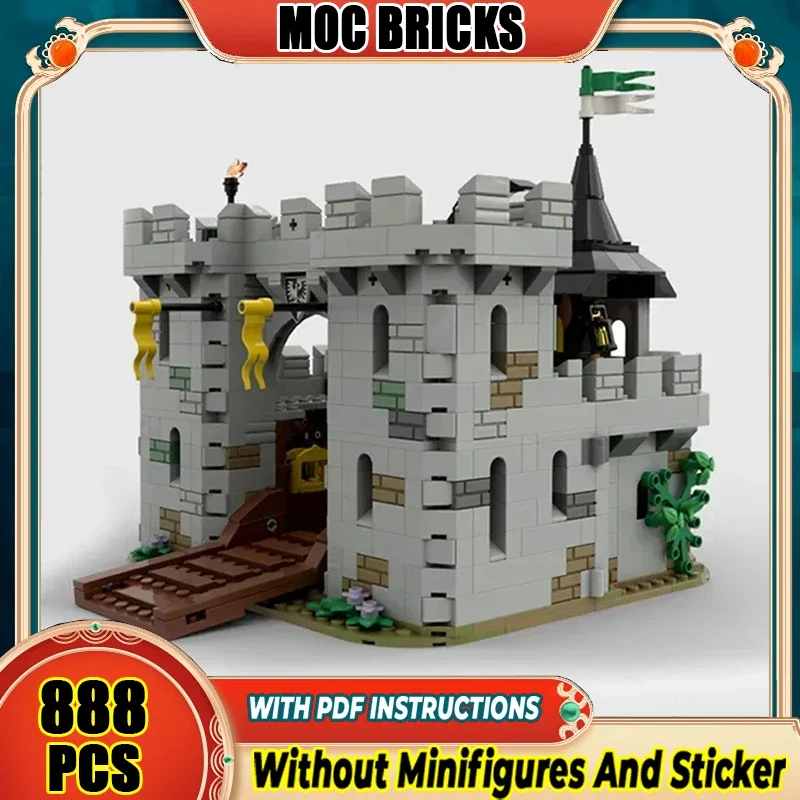 

Military Castle Model Moc Building Bricks Black Falcon's Fortress Technology Modular Blocks Gift Christmas Toy DIY Sets Assembly