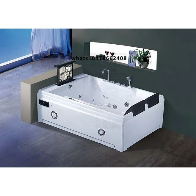 air Jet Bubble Hydro 2 Person Massage Jacuzz Bathtub With Tv