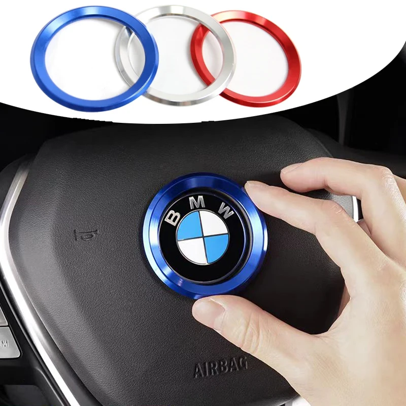 Steering Wheel Decoration Circle Ring Car Accessories For BMW F25 F26 F15 F16 E90 E91 E92 E60 E84 G32 G30 G20 G05 G07 G02 G01