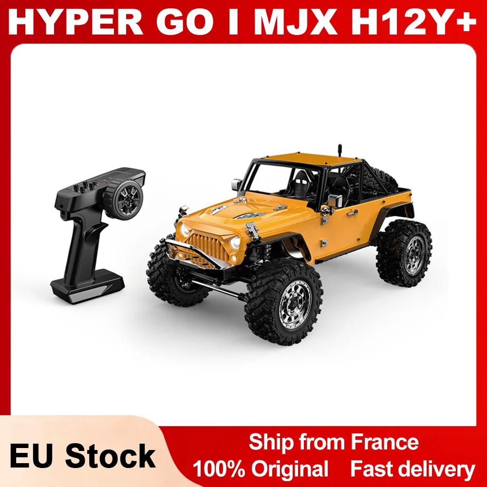 Hyper Go MJX H12Y + 1:12 4WD RC Carro Profissional Off-Road Racing 12km/H Motor Brushless Sensored 2.4G Controle Remoto Profissional RC Carro de Escalada Caminhão