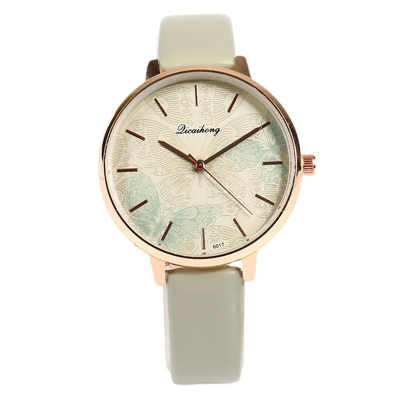 Reloj de estilo antiguo para mujer, correa de cuero para estudiante, tira de estilo nacional, tendencia de moda Simple, alto sentido