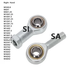 1 Piece  Right Hand  SI5 6 8 10 16 20 30 40TK Rod End Joint Bearing Universal Joint Ball Head Fisheye Joint Inside Teeth