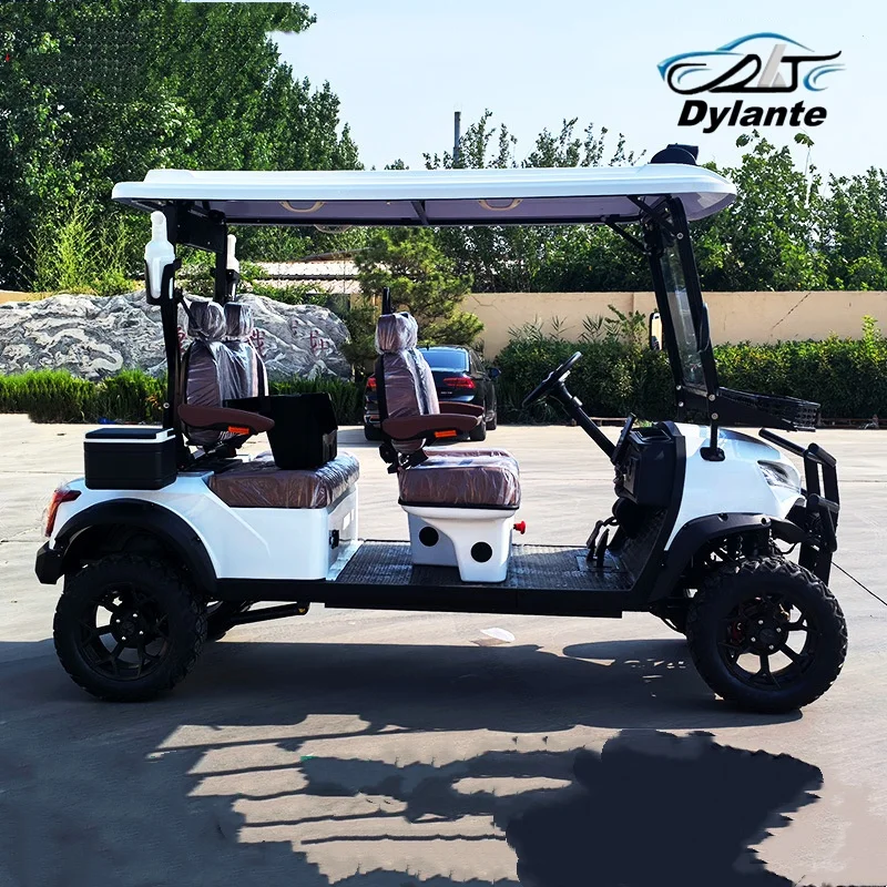 Hot Selling Custom Best-Selling Four-Wheel Electric Car Custom 6-Seat Hunting Golf Cart, Legal Road Mini Electric Car