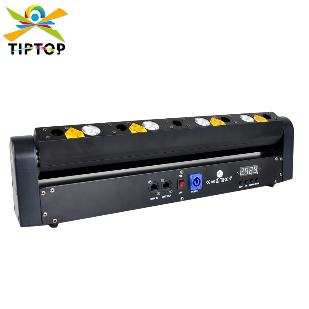 

TIPTOP 5x500WM Red Color Laser with 4 x 3200K 5W Warm White Beam 2IN1 Effect Moving Head Disco Dancing Bar Beam Light TP-L504
