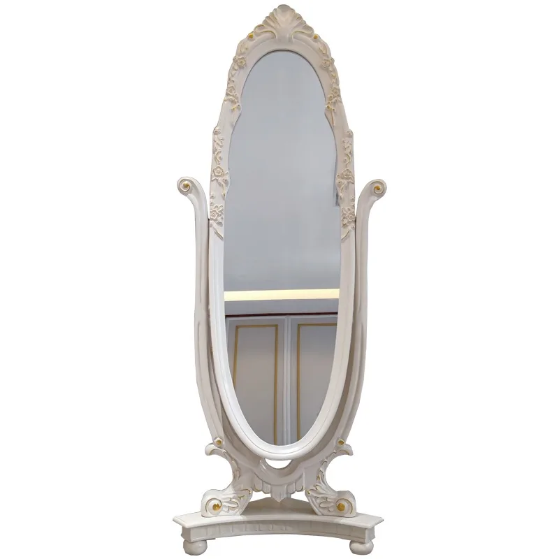 

European style dressing， all-solid wood fitting , full-length， floor-to-ceiling home wall hanging