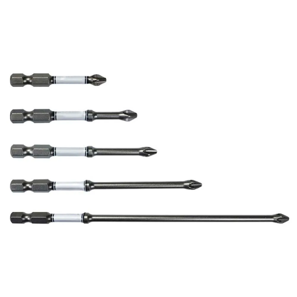 3/4/5pcs Screwdriver Bit For Glass Cement Ceramic Wood Plastic Metal Cross Magnetic Drill Bits 50/65/75/100/150mm Hole Opener