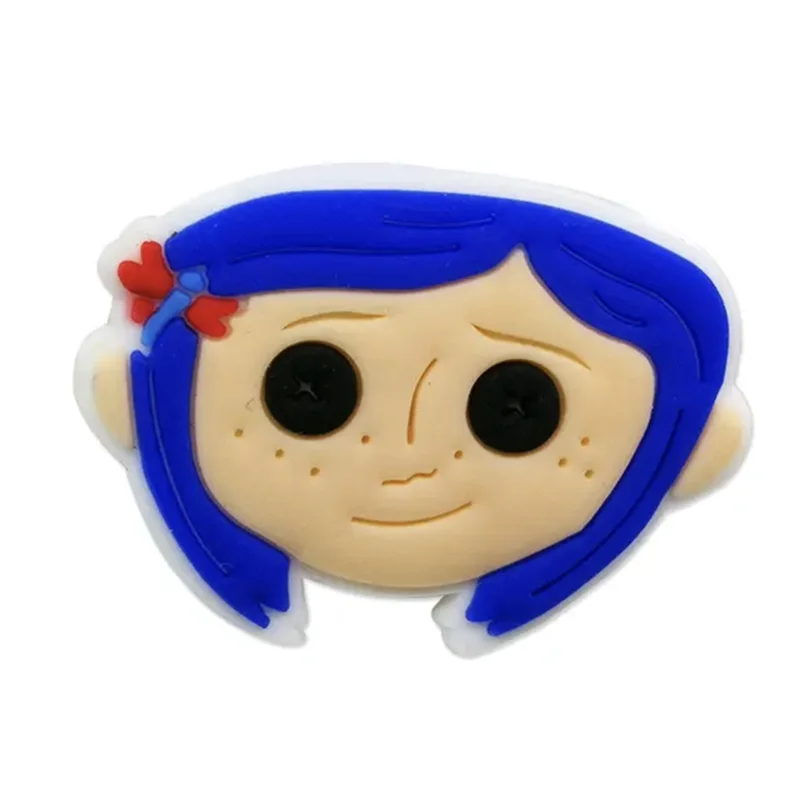 13-25 Stück Animation Film Coraline The Secret Door Schuh-Charms Cartoon Clog Sandalen Schuhe Dekorieren Zubehör Schnallen Geschenke – Detail 10