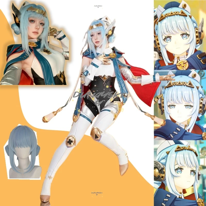 

Ineffa Cosplay Game Genshin Impact Cosplay Costume Wig Shoes Mechanical Girl Ineffa Cosplay Women Halloween Party Roleplay Suit