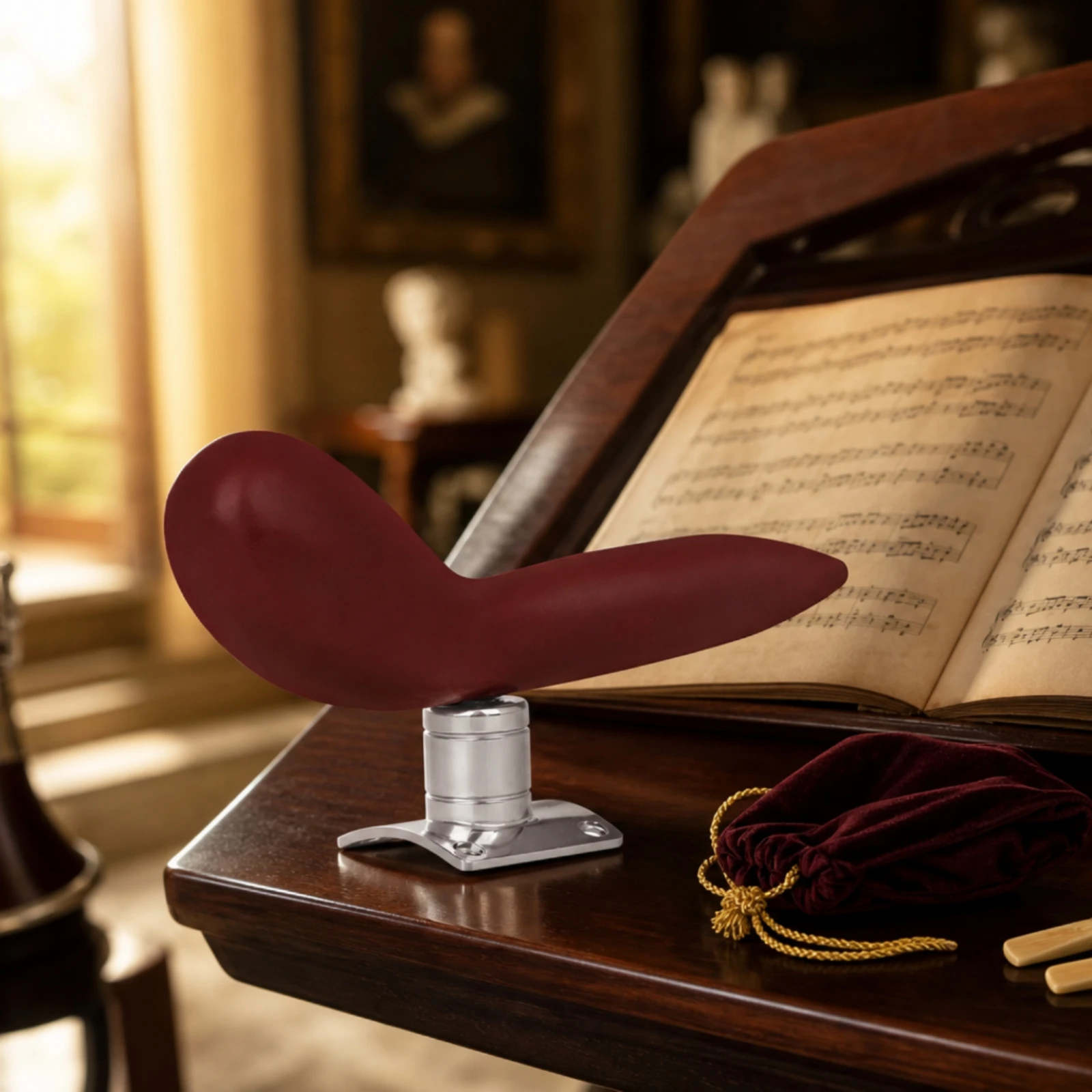 

Bassoon Thumb Rest with Screws Curved Bassoon Thumb Rest Accessory Compatible Compact for Bassoonists, Instrument Maintenance