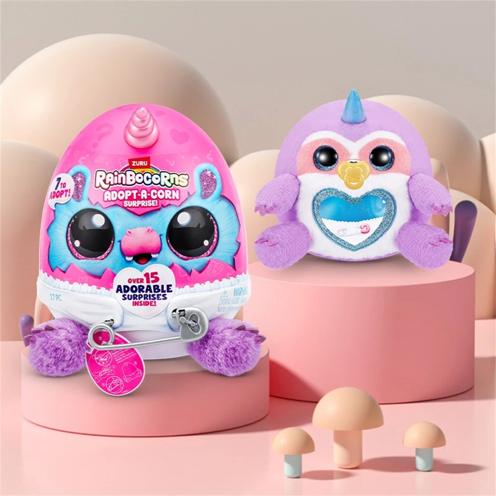 ZURU Adopt-A-Corn Surprise Dalmatian ألعاب من نسيج مخملي صندوق أعمى تحصيل لطيف دمية أرنب مفاجأة البيض للفتيات والأطفال #6