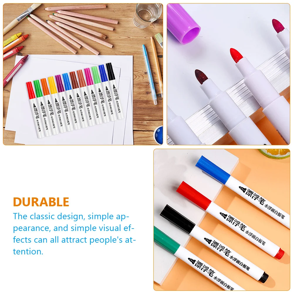 1 セット 1 セットの水に浮かぶペン消去可能な絵画マーカーポータブル落書きアートクリエイティブ教育学用品
