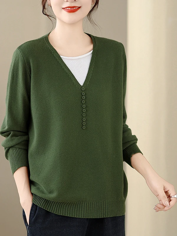 Sli maman tricoté coton Tead femmes couche de Base T-irt 2025 nouveau début automne épissage couleur Blo haut