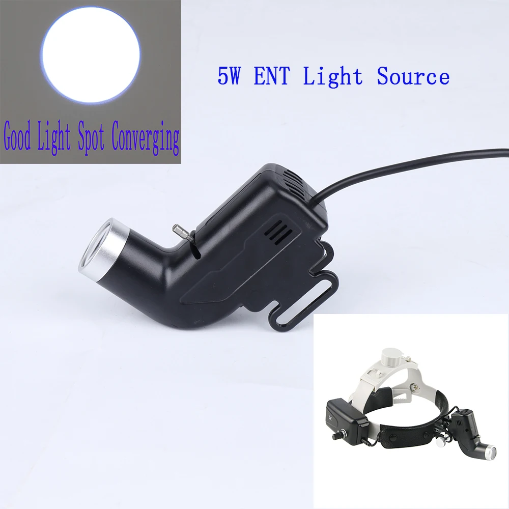 LED Light Source for ENT Headlight 5W Surgical Light Source Surgical Headlight Accessories