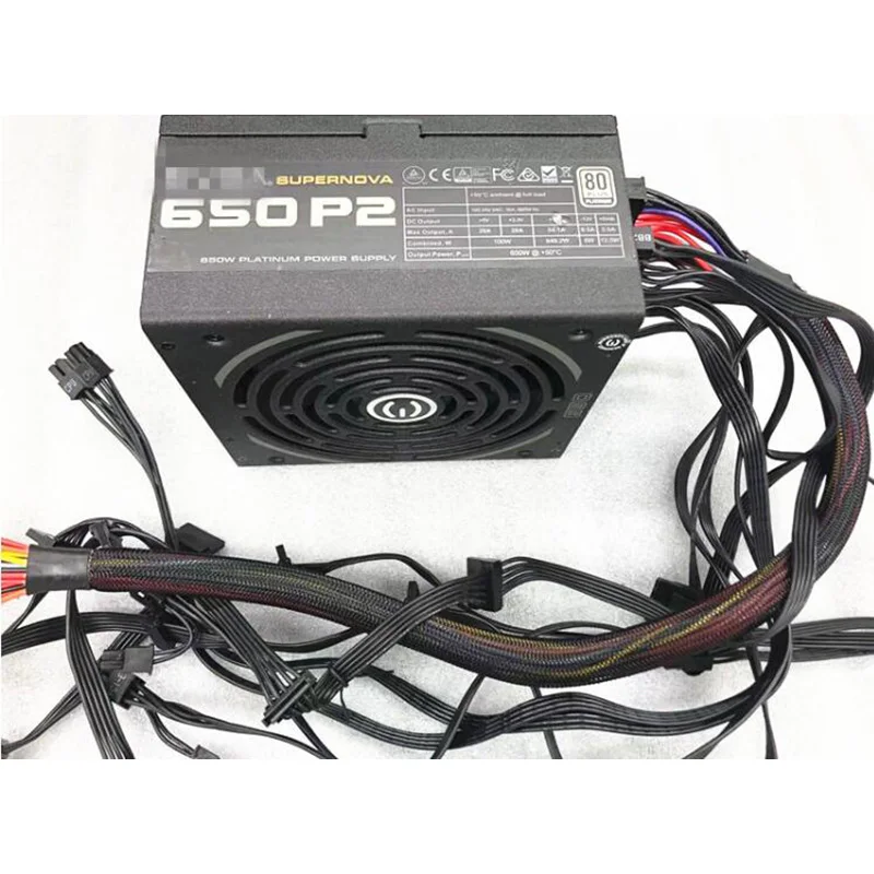 

For Evga 650P2 For Mining Power Supply Max 650W Full module High Quality