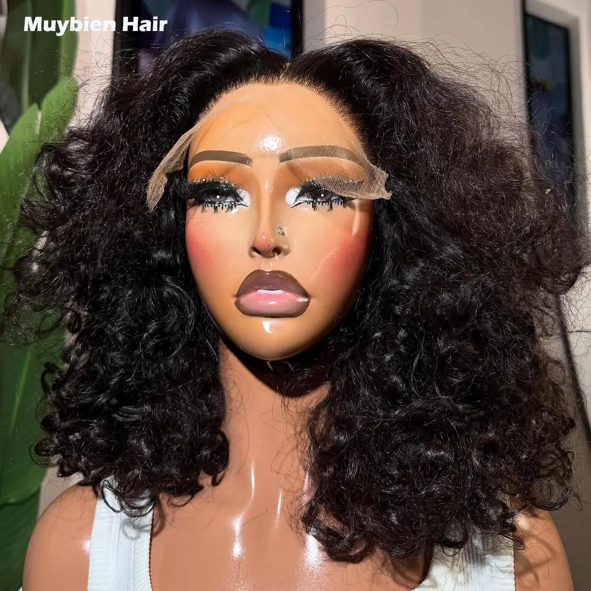 

Human Hair 13x4 HD Lace Front Bouncy Curls Glueless Wig Ready to Wear 4x4 5x5 Lace Closure Wigs for Woman Loose Body Wave Wigs