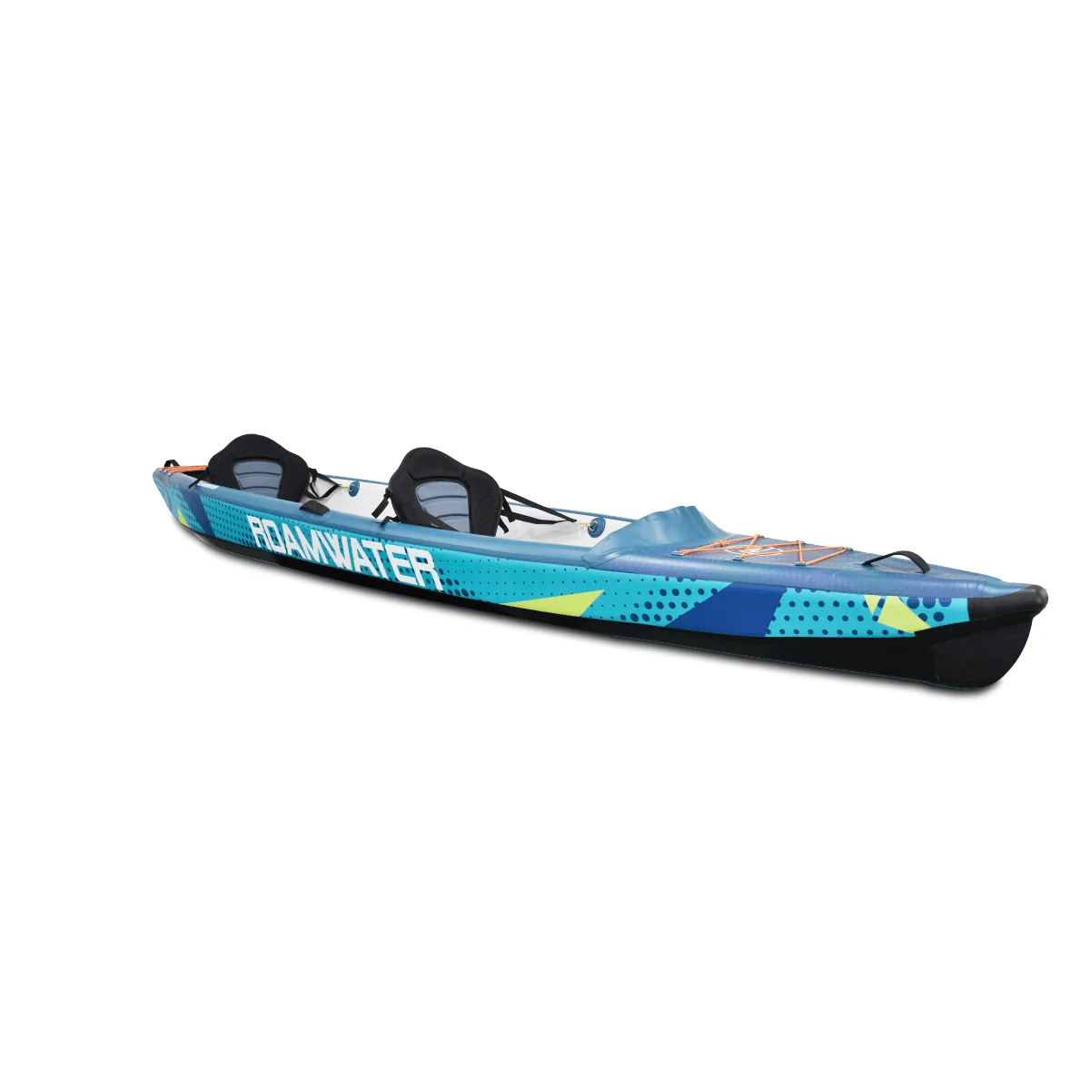 High-Pressure 2-Person Inflatable Kayak Complete Package with Kayak Seats Floor and Accessories