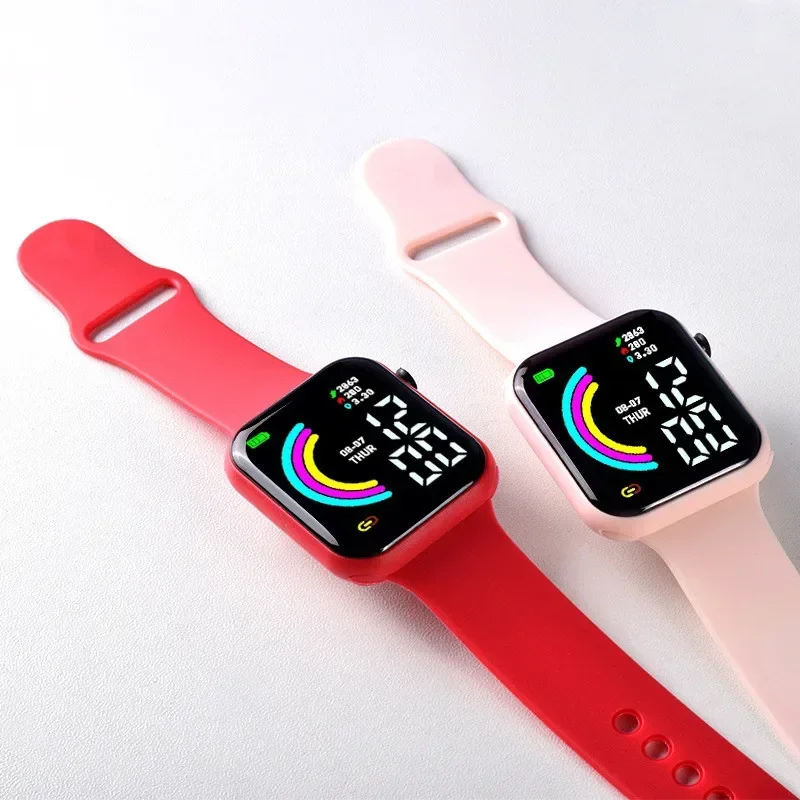 Reloj para niños, reloj Digital LED ultraligero para niños, niños y niñas, pulsera deportiva de silicona, relojes electrónicos para niños y niñas, reloj Relógio