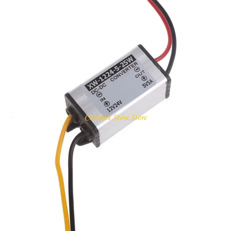 A3PC Power Supply Solution Step Down Modules 12-24V to 5V Power Converter IP67 Waterproof for LED Strip Lights Speaker