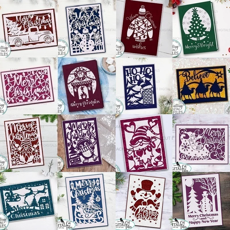 Troqueles De Metal De Alce Navideño, Troqueles De Corte Para