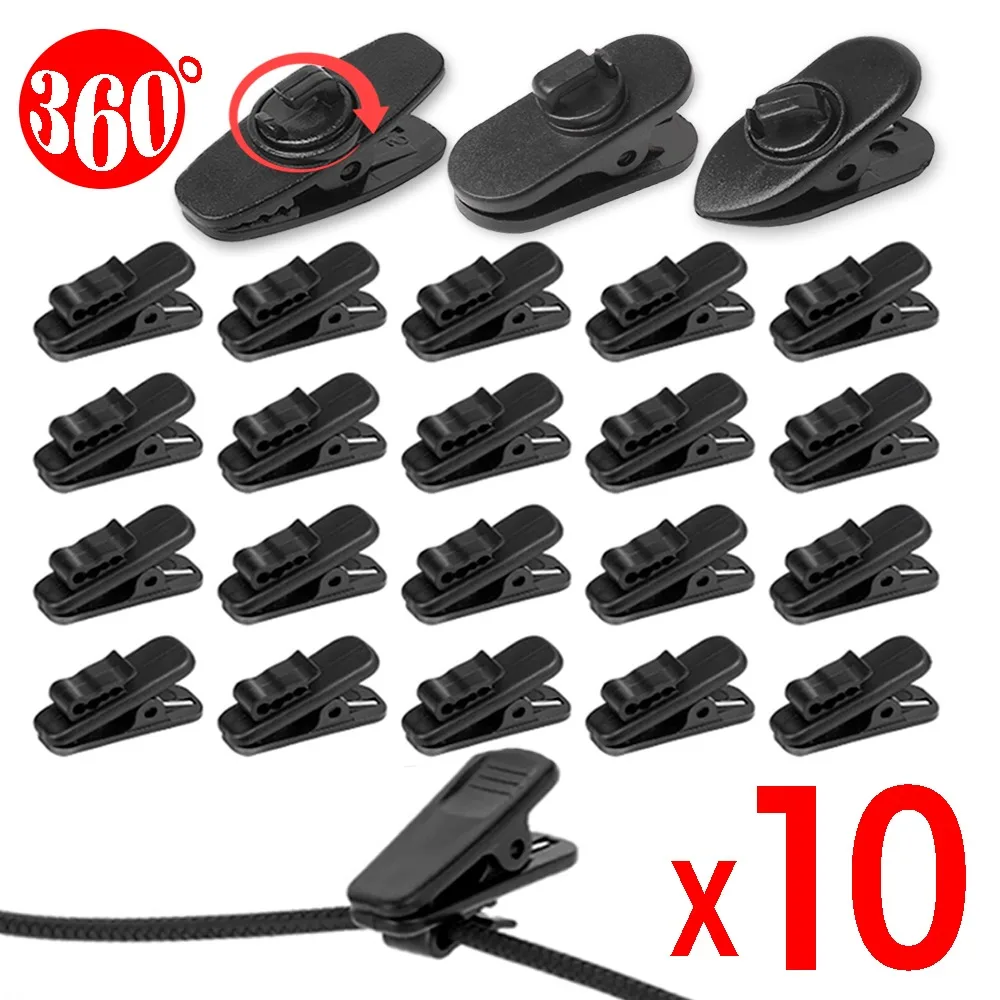 360°Rotatable Universal Wired Headphone Line Clips Headphone Cable Clothing Clip Organizer Onto Clothing To Keep Cord in Place
