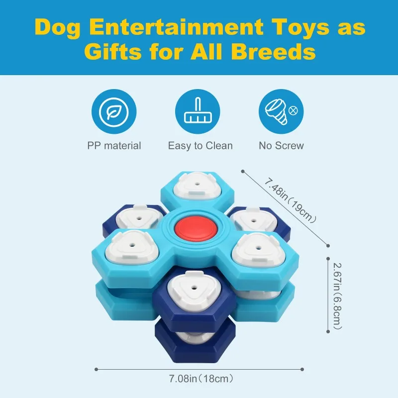 

1PCS Pet Layer Feeder Dog Puzzle Toys Dog Training Boredom Interactive Puzzle Feeding Toys Slow Food Tray Pet Feeding Supplies
