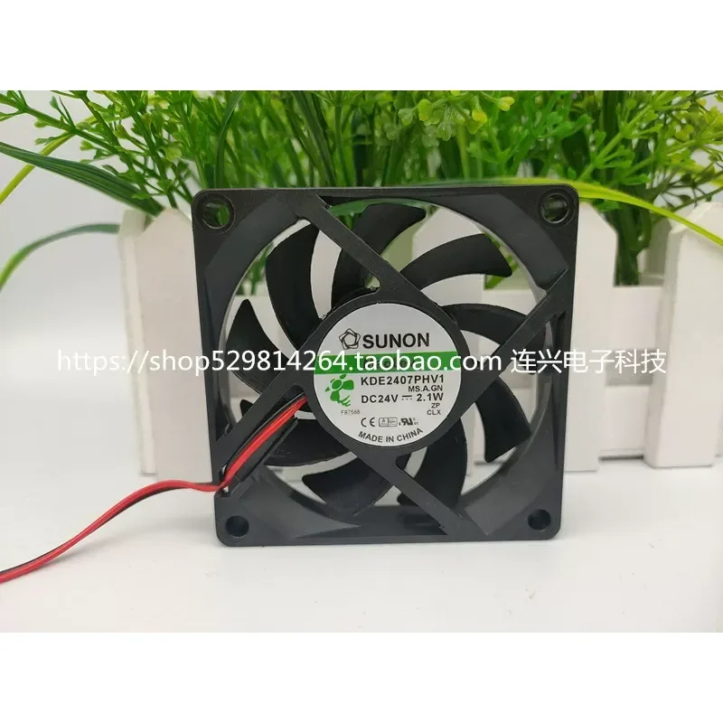 for SUNON MagLev KDE2407PHV1 DC 24V 2.1W 7cm Inverter Fan